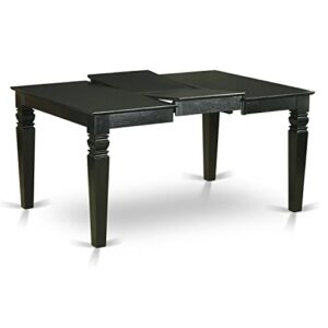 East West Furniture WEDR7-BLK-24 Dining Set