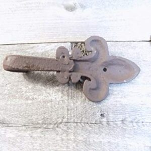 MIDWEST CRAFT HOUSE 5 Coat Hooks Fleur DE LIS French Entry Way Dog Leash Towel Bath Bathroom Kitchen