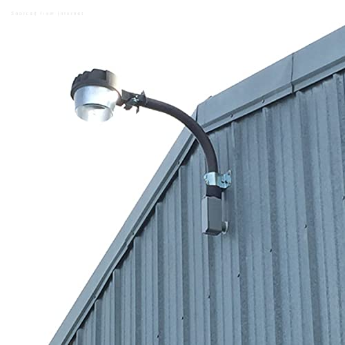 TORCHSTAR Extension Mounting Arm Area-Light, Sturdy Mounting Pole Only for Our Dusk to Dawn LED Barn Light, Yard Lights, Iron Housing, Anti-Rust, Bronze