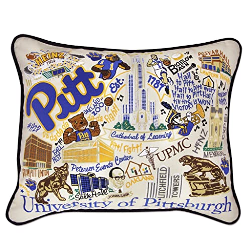 Catstudio University of Pittsburgh Collegiate Embroidered Decorative Throw Pillow