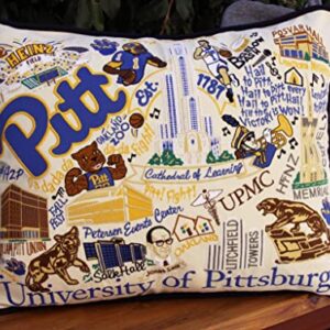 Catstudio University of Pittsburgh Collegiate Embroidered Decorative Throw Pillow