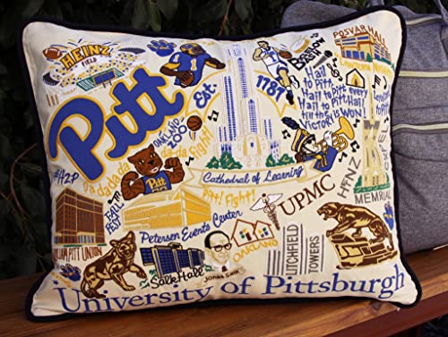 Catstudio University of Pittsburgh Collegiate Embroidered Decorative Throw Pillow