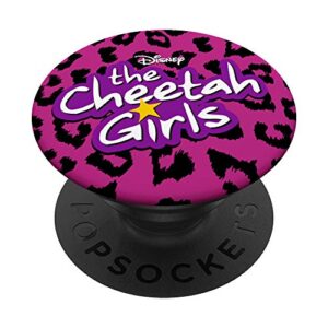 disney channel the cheetah girls logo animal print popsockets popgrip: swappable grip for phones & tablets