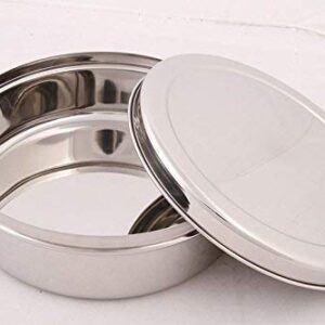 100% Stainless Steel Food Storage Containers | Storage Box | Storage Box (Puri Dabba)