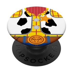 disney and pixar toy story 4 woody suit popsockets popgrip: swappable grip for phones & tablets