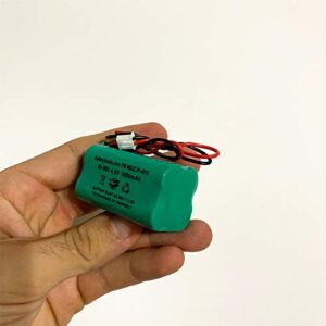 Ni-MH AA1800mAh 4.8v Exit Sign Emergency Light and Solar Light Battery Pack Replacement