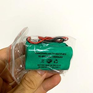 Ni-MH AA1800mAh 4.8v Exit Sign Emergency Light and Solar Light Battery Pack Replacement