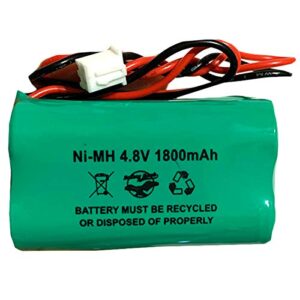 Ni-MH AA1800mAh 4.8v Exit Sign Emergency Light and Solar Light Battery Pack Replacement