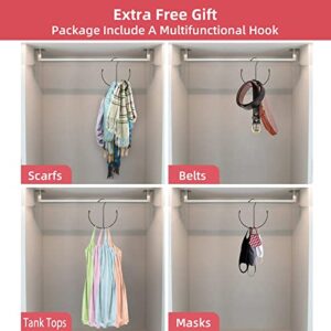 Niclogi Tank Tops Hanger Bra Hangers 2 Pack Space Saving Hanger Metal Folding Closet Organizer for Tank Tops, Cami, Bras, Bathing Suits, Belts, Ties