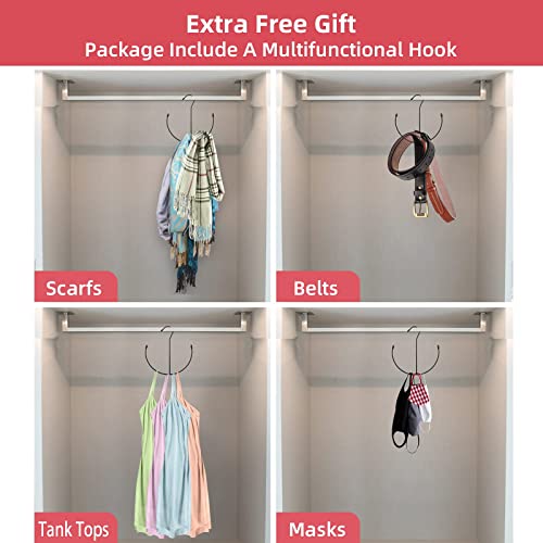 Niclogi Tank Tops Hanger Bra Hangers 2 Pack Space Saving Hanger Metal Folding Closet Organizer for Tank Tops, Cami, Bras, Bathing Suits, Belts, Ties