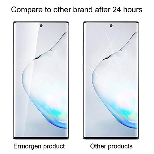 (3 Pack) Ermorgen TPU Screen Protector Compatible For Samsung Galaxy Note 10 High Definition Edge to Edge HD (Full Coverage), Case Friendly Anti-Scratch (Lifetime Replacement Warranty)