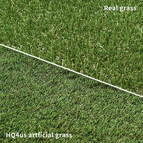 HQ4us Dog Grass pad with Tray Large Dog Litter Box Toilet 34”×23”, 2×Artificial Grass for Dogs,Pee pad, Realistic, Bite Resistance Turf, Less Stink, Potty for Balcony,