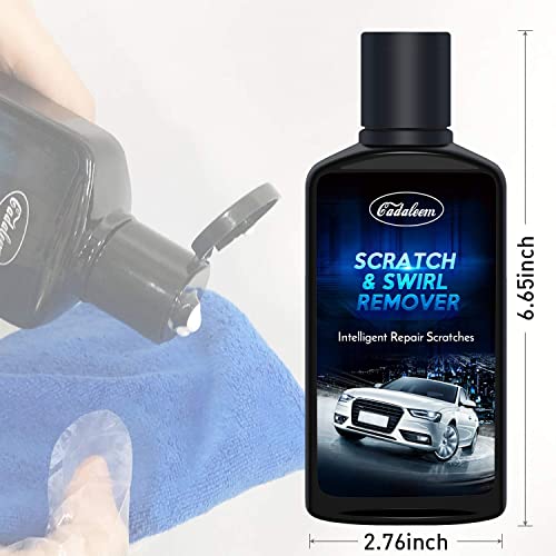 GLISTON Scratch Remover, Car Scratch Remover, Magic Scratch Remover for Cars, Car Polish Buffer Kit, Easily Repair Paint Scratches, Swirl, Marks, Scuff, Blemish, Water Spots, Hairline Polish, 10.2oz