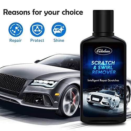 GLISTON Scratch Remover, Car Scratch Remover, Magic Scratch Remover for Cars, Car Polish Buffer Kit, Easily Repair Paint Scratches, Swirl, Marks, Scuff, Blemish, Water Spots, Hairline Polish, 10.2oz