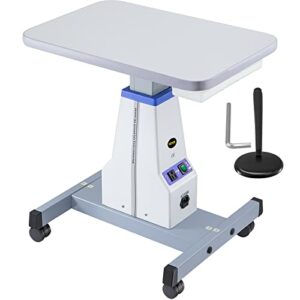 vevor motorized instrument table professional medical cart dental cart adjustable optical eyeglass motorized instrument work table for 2 instruments (a16 22.8"x15.7")