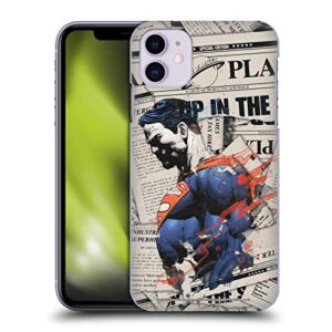 head case designs officially licensed superman dc comics newspaper 80th anniversary hard back case compatible with apple iphone 11