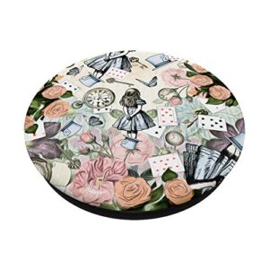 Alice In Wonderland Collage PopSockets PopGrip: Swappable Grip for Phones & Tablets