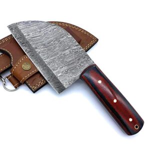 handmade damascus steel cleaver chopper knife chef knife