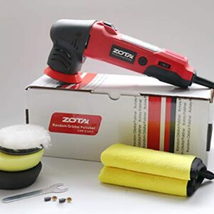 ZOTA Oribtal Polisher, 3 inch Dual Action Polisher with 13.1 feet Cord, Mini Polisher Kit and Polisher for Car Detailing.