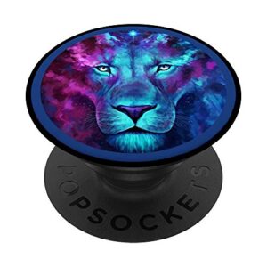 roar of the lion galaxy edition popsockets popgrip: swappable grip for phones & tablets