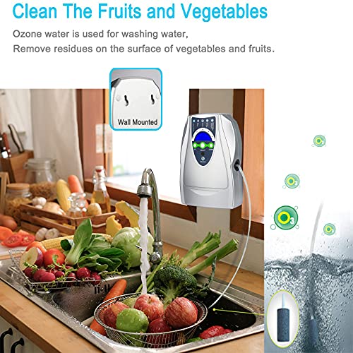 VTAR Ozone Machine, 500mg/h Multipurpose Ozone Machine Purify Air,Water,Fruits,Vegetables,Toothbrushes,Aquarium.Fruit Cleaner Device in Water