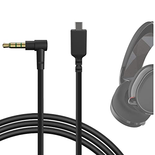 GEEKRIA Audio Cable Compatible with SteelSeries Arctis 7, Arctis 5, Arctis 3, Arctis Pro Wireless, Arctis Headsets Cable, 3.5mm Aux Replacement Stereo Cord (6 ft / 1.7 m)