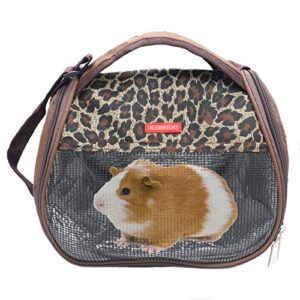 kameiou travel small animals guinea pig hamster hedgehog carrier bag with strap durable breathable portable small guinea pig chinchilla hamster hedgehog carrier shoulder bag for small animals carriers