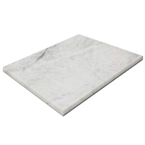 soulscrafts natural bianco carrara marble cheese pastry board and cutting board 16x12x0.5 inch