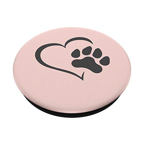 Rose pink heart love dog cat kitten paw men women 11 socket PopSockets Grip and Stand for Phones and Tablets