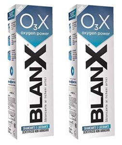 blanx o3x whitening and polishing toothpaste 75ml, 2.54fl.oz (pack of 2)