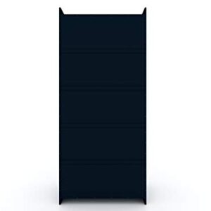 Manhattan Comfort Mulberry Mid Century Modern 6 Drawer Sectional Wardrobe Closet, Set of 3, Midnight Blue