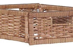 Niche Cubo Set of 2 Half-Size Foldable Wicker Storage Basket- Natural