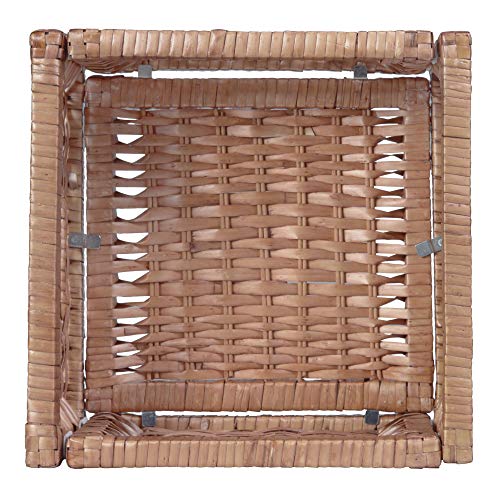 Niche Cubo Set of 2 Half-Size Foldable Wicker Storage Basket- Natural