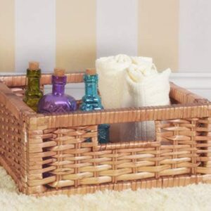 Niche Cubo Set of 2 Half-Size Foldable Wicker Storage Basket- Natural