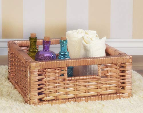 Niche Cubo Set of 2 Half-Size Foldable Wicker Storage Basket- Natural