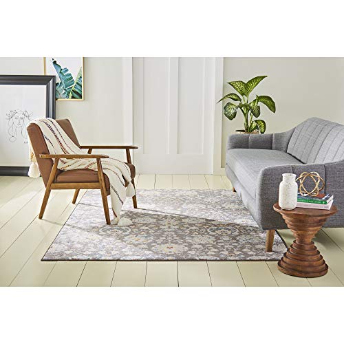 Home Dynamix Venice Flore Transitional Damask Area Rug 7'10"x10'2" Brown Ivory