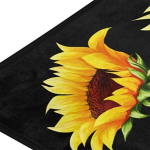 ALAZA Sunflower Standing Mat Kitchen Rug Mat, Comfort Flooring, Commercial Grade Pads, Absorbent, Ergonomic Floor Pad, Rugs for Office Stand Up Desk, 39x20in