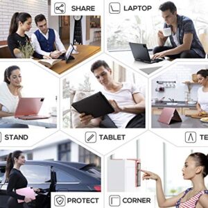 YEKBEE Case with Keyboard for iPad 9th Generation (10.2", 2021) | 360° | 7 Modes | Backlit | 12 Colors | Thin, Light & Protective for iPad 9, 8th & 7th Gen, Air 3, Pro 10.5 with Pencil Holder