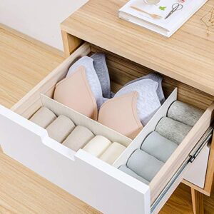 Poeland Drawer Divider Organizer DIY Plastic Grid Drawer Divider for Home Tidy Closet Stationary Makeup