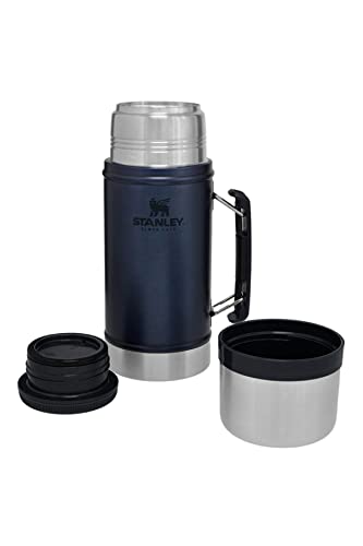 Stanley Classic Legendary Food Jar 0.94L Nightfall – BPA Free Stainless Steel Food Flask - Hot for 20 Hours - Leakproof Lid Doubles as Cup - Thermal Lunch Box for Hot Food - Dishwasher Safe