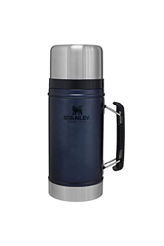 Stanley Classic Legendary Food Jar 0.94L Nightfall – BPA Free Stainless Steel Food Flask - Hot for 20 Hours - Leakproof Lid Doubles as Cup - Thermal Lunch Box for Hot Food - Dishwasher Safe