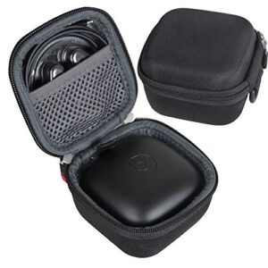 hermitshell newest design hard travel case for powerbeats pro wireless earphones (black)