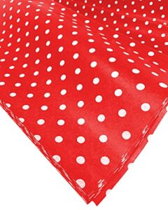 flexicore packaging red polka dot print gift wrap tissue paper size: 15 inch x 20 inch | count: 10 sheets | color: red polka dot