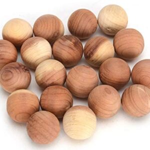 Venxic 100 Pack Aromatic Cedar Balls for Shoes Clothes Storage Fresh