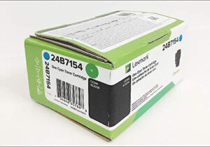 lexmark 24b7154 c2240 xc2235 toner cartridge (cyan) in retail packaging