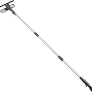 Amazon Basics Extendable Window Squeegee with Spray, Aluminum Extension Pole, 49 to 69 Inch