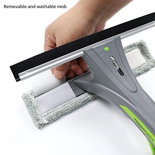 Amazon Basics Extendable Window Squeegee with Spray, Aluminum Extension Pole, 49 to 69 Inch