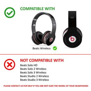 Replacement Top Headband Repair Parts for Beats Wireless Headphones (Black)