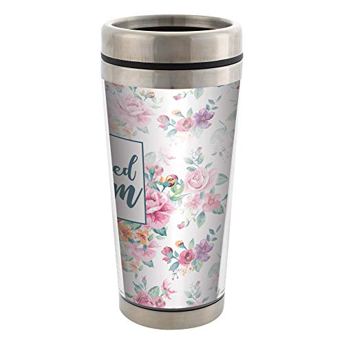 Blessed Mom Stainless Steel 16 oz Travel Mug with Lid