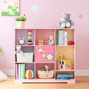 Fantasy Fields - Magic Garden Adjustable Cube Bookshelf, 9 Cube Storage Bookshelf